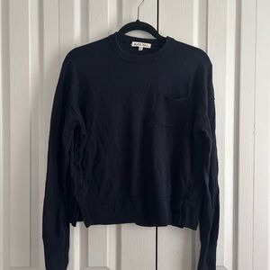 Alex Mill Black Crewneck Sweater Classic Knit